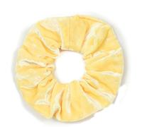 Mytoptrendz® Large Scrunchie Luxury Soft Shiny Velour Ties Ponytail Holders Hair Bobbles for Thick Hair Women Girls Kids up Do Hair Accessories (Pastel Yellow)