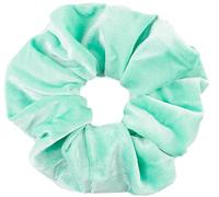 Mytoptrendz® Luxurious Plain Large Soft Velvet Scrunchie Hair Ties For Girls Womens ponytail and messy bun (Mint)