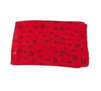 Mytoptrendz® Musical Note Scarf 100% Super Soft Pure Silk Neck Tie Red