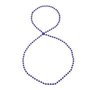 Mytoptrendz® Plain Bead Necklace Single Strand Long Rope Wrap Around Girls Women Fashion Accessories(Royal Blue)