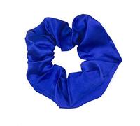 Mytoptrendz® Plain Satin Hair Scrunchies Ponytail Hair Tie Traceless Luxurious Bobbles Classic Hair Accessory (Royal Blue)