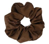 Mytoptrendz® Plain Satin Scrunchie Soft Hair Tie Pony Tail Holders Bobbles Girls Women Up Do Hair Accessories (Brown)