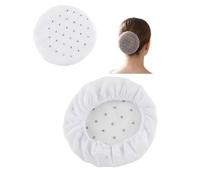 Mytoptrendz® Rhinestone Bun Net- Sparkly Mesh Hair Net with Diamante Crystals for Ballet, Gymnastics, Figure Skating, and Equestrian Sports - Elasticated Secure Fit - 2-Pack (White)