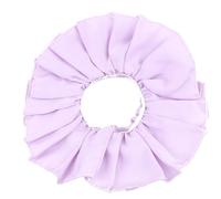 Mytoptrendz® Satin Hair Scrunchie Large for Thick Hair Tie Ruffle Frill Ruched Double Layer Open Style Women Girls Ponytail Holder Bun Up do Hair Accessories (Pale Lilac)