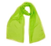 Mytoptrendz® - Silky Sheer Chiffon Scarves Women Plain Neck Scarf Soft Headwrap Girls Head Scarf Sheer Wrap Women's Scarves & Wraps (Lime green)