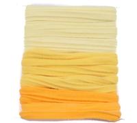 Mytoptrendz® Soft Jersey Hair Ties 8 Pack - No Damage Stretch Nylon Hair Bands for Thick and Fine Hair, Snag-Free Ponytail Holders for Women and Girls, Yellow Assorted