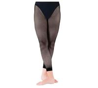 Mytoptrendz® Soft Mesh Fine Fishnet Net Footless Capri Tights Black (Large) Plain Cuff