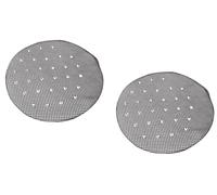 Mytoptrendz® Sparkly Rhinestone Bun Net - Crystal Hair Net for Ballet, Gymnastics & Skating - Elasticated Bun Cover for Equestrian & Dance, Silver/Clear Diamante 2 Pcs (Black