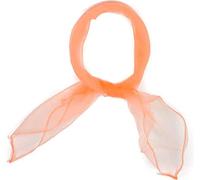 Mytoptrendz® Square Sheer Chiffon Scarf Plain Neck Scarf For Lady Retro 50s Light Weight (Peach)