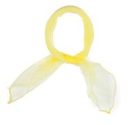 Mytoptrendz® Square Sheer Chiffon Scarf Plain Neck Scarf For Lady Retro 50s Light Weight Womens Fashion Scarves Neck Tie (Lime yellow) - light