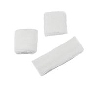 Mytoptrendz® Unisex Sports Sweat Wrist and Head Band (White)