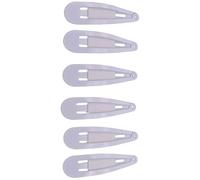 Mytoptrendz® White Hair Snap Clips Slides 5cm / 2 Inch Bendy Metal Barrette Basic Accssories For Kids and Adults Clic Clacs Hair Pins (White - Medium)