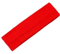 Mytoptrendz Wide Fabric Headband Stretchy Alice Band for Girls LadiesSoft Elasticated Plain Kylie Hair Band Mens Sports Beandeau (Red)