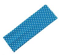 Mytoptrendz Wide Headband Retro Dot Printed Soft Strech Fabric Kylie Hairband Boho Headwrap Bandeau for Girls and Women Hair Accessories, (Dotted print-Blue)