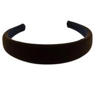 Mytoptrendz® Women Accessories Classic Colour Plain Velvet Headband Luxurious Elegant Style Puffy Wide Thick Hair Bands Padded Alice Bands for Girls (Dark Brown)(