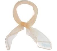 Mytoptrendz®- Women's Plain Square Sheer Chiffon Scarf - 50s 60s Vintage Retro Hair Tie, Lightweight Organza Girls Neck Scarf & Neckerchief Hair Tie (Beige)