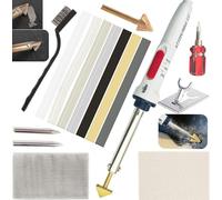 Mytovosn 100W 2 in 1 Plastic Welding Kit&Soldering Iron Kit, 3-Speed Adjustment Temperature Control Plastic Welder with 56pcs Rods, Patch Net, Hot Iron Stand, Wire Brush, Professional Surface Repai