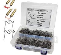 Mytovosn 1200PCS Hot Staples,Plastic Welding Staples with Storage Box,0.6mm & 0.8mm Car Auto Bumper elding Repair Hots Staplers for Weldings Repair of Auto Bumper and Plastics Articles