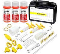 Mytovosn Brake Bleed Kit for Shimano,TEKTRO,MAGURA, Includes Metal Connector Hydraulic Disc Bike Brake Bleeding kit, Including 180ML High Performance Mineral Brake Fluid