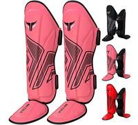 Mytra Fusion Adult Shin Pad, Shin Protector, Shin Guard For Boxing, MMA, Muay Thai, Martial Arts Training (Pink, S/M)
