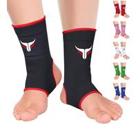 Mytra Fusion Ankle Support for Women & Men - MMA Muay Thai Kickboxing Training Ankle Brace - Breathable Elasticated Compression Foot Brace for Sports, Gym, Running & Football - 1 Pair