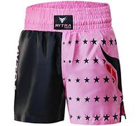 Mytra Fusion Boxing Shorts MMA Shorts Combat Shorts for Boxing and Fitness Training Shorts Boxing Muay Thai Short Star Series (Pink, XXX-Small)