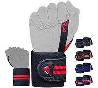 Mytra Fusion Elasticated Wrist Wraps With Thumb Loop SP1 for Training Workout Gym Exercise (Black/Red)