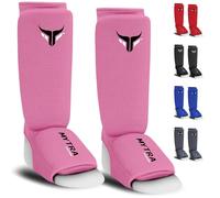 Mytra Fusion Kids Shin Instep Shin Pad Protector for Kickboxing Training Pads (Pink, XX-Small)