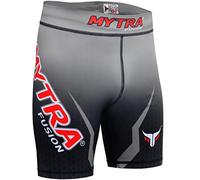 Mytra Fusion Tudo Shorts Compression Shorts MMA Thermal Compression Shorts (Black/Grey, Small)