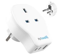 MyTravelPal 2 Pack UK to Europe 20W PD Travel Adapter with 2 x USB C