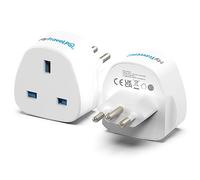 MyTravelPal UK To Switzerland Plug Adapter (2 Pack) | UK Safety Standards | 2 x Switzerland Travel Adaptors | Swiss Plug Travel Adapters | Type J Swiss Plug Adapter