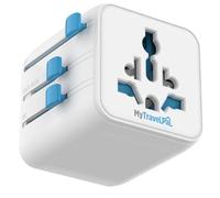 MyTravelPal Universal Travel Adapter | Worldwide Travel Adapter | UK Safety Standards | Universal Plug Adapter | International Travel Plug For Europe, USA, UK, Australia