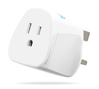 MyTravelPal US to UK Plug Adapter | UK Safety Standards | Grounded Type A/B
