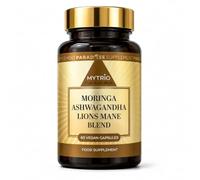 MYTRIO Moringa, Ashwagandha & Lion's Mane Extract, 60 Vegan Capsules