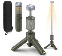 Mytrix Green Telescopic Collapsible Camping Light with 10000mAh Battery, Magnetic Base- Perfect for Adventure, Hiking, Camping, Live Streaming