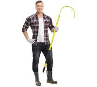 MYTTESA Insulated Rescue Hook For High Voltage Electrical Work,Non-Conductive Body Pull Stick, Safety And Defense Tools For Emergency Care(Yellow,1.5m/4.9ft)