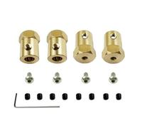 MYUHEDF Rc Accessories For WPL C14 C24 C34 C44 B14 B24 B16 B36 D12 For MN D90 D91 96 99s 4PCS 5mm To 12mm Brass Hub Hex Adapter RC Car Upgrade Accessories