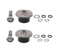 MYUHEDF RC Cars Accessories For Arrma For Kraton For Senton Big For Rock For Granite For Outcast 4X4 1/10 2 Set X Metal Diff Case Gear 37T Input 13T Parts Upgrade