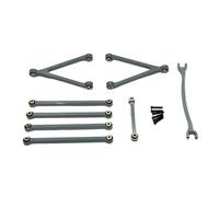MYUHEDF RC Cars Accessories For FMS FCX24M For Camel Cup D110 For Defender For Range 1/24 Found Pull Rod Accessories Upgrade Parts Replacement Repair Modification(Light Grey)