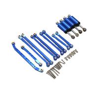 MYUHEDF RC Cars Accessories For FMS For Fire For Horse For Eazyrc For Thunder Storm 1/18 RC Remote Control Car Metal Upgrade Accessories Shock Absorber Trolley Set(Blue)