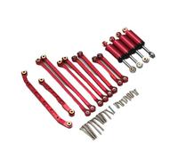 MYUHEDF RC Cars Accessories For FMS For Fire For Horse For Eazyrc For Thunder Storm 1/18 RC Remote Control Car Metal Upgrade Accessories Shock Absorber Trolley Set(Red)