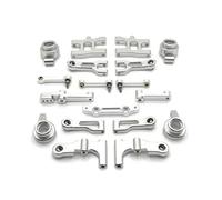 MYUHEDF Rc-Specific Parts For MN MN38 1/16 Metal Upgrade For Swing Arm Steering Cup Steering Set RC Remote Control Car Parts Accessories Upgrade And Replacement Use(Silver)