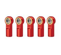 MYUHEDF RC Steering Tie 1/5Pcs Metal M4 Link Tie Rod End Ball Joint Linkage Ball Head CCW Thread For RC Crawler Car Airplane Boat DIY Parts(Red,5Pcs)