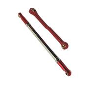 MYUHEDF RC Steering Tie Compatible With MN82 1/12 Scale Vehicles Trucks RC Car Steering Pull Rod Link Linkage Set Upgrade Parts RC Car Push Rods Linkage Rod End(Red)