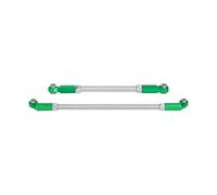 MYUHEDF RC Steering Tie Compatible With SCX10 III VS4-10 For Phoenix 1/10 RC For Rock Crawler Car For Chassis Axle Upgrades Metal Adjustable Steering Rod Servo Rod(Green)