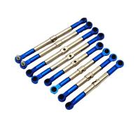 MYUHEDF RC Steering Tie For Traxxas 1/16 For E-Revo For Summit 7138 7118 8pcs Hard Steel Adjustable Front And Rear Toe Links Push Rods Accessories(Blue)