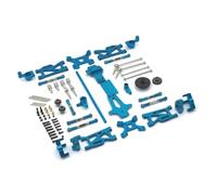 MYUHEDF RC Steering Tie For WLtoys 144001 144010 144002 1/14 For Swing Arm Steering Linkage Drive Shock Tower Gear RC Car Parts(Blue)