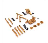 MYUHEDF RC Steering Tie Parts For SG-2801 1/28 4WD Metal Combination Rod Motor Base Connecting Rod Set Remote Control Car Parts And Accessories Upgrades Replacement Use(Yellow)