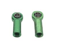 MYUHEDF RC Steering Tie Parts Metal Upgrade Positive Thread Reverse Thread 2PCS Length 18mm Hole 2.5mm Thickness 7mm Tie Rod Ball Buckle For RC Car Parts(Green)