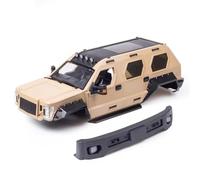 MYUHEDF Rc Upgrade Model For Axial 1/10 For SCX10 For TRX-4 For George For Patton 324mm Wheelbase Hard Plastic Off-Road Body Shell Upgrade Rc Truck Car Parts(Beige)